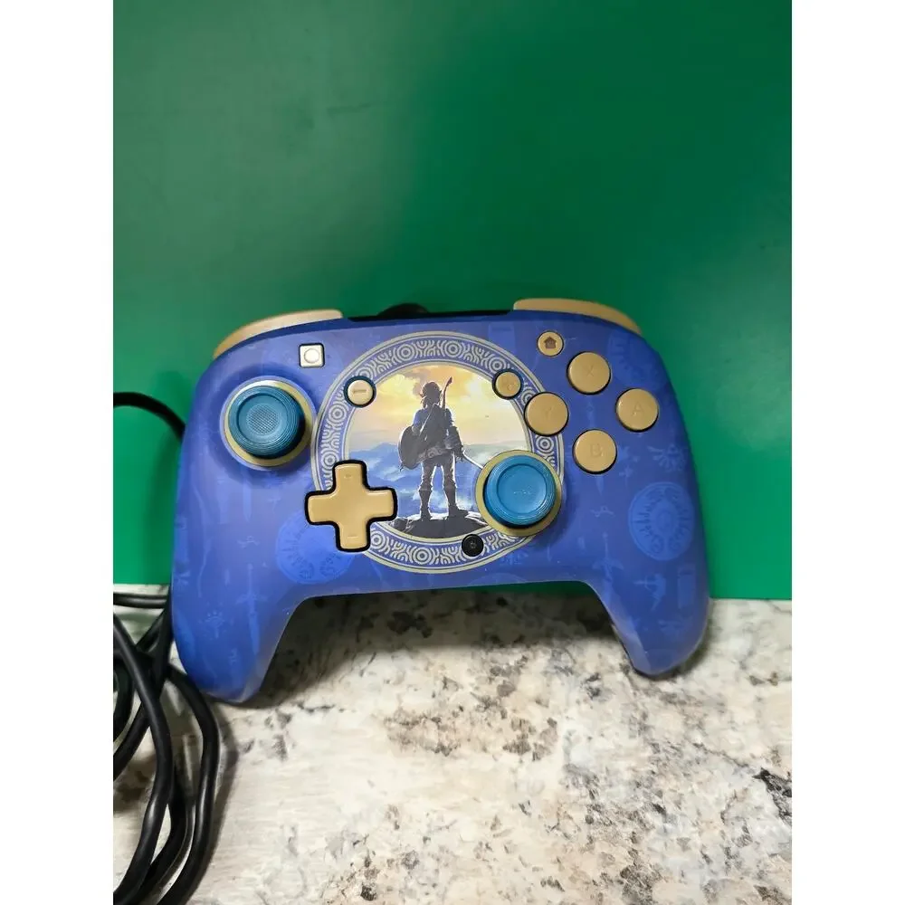 PDP Rematch Wired Controller for Nintendo Switch (Hyrule Blue)
